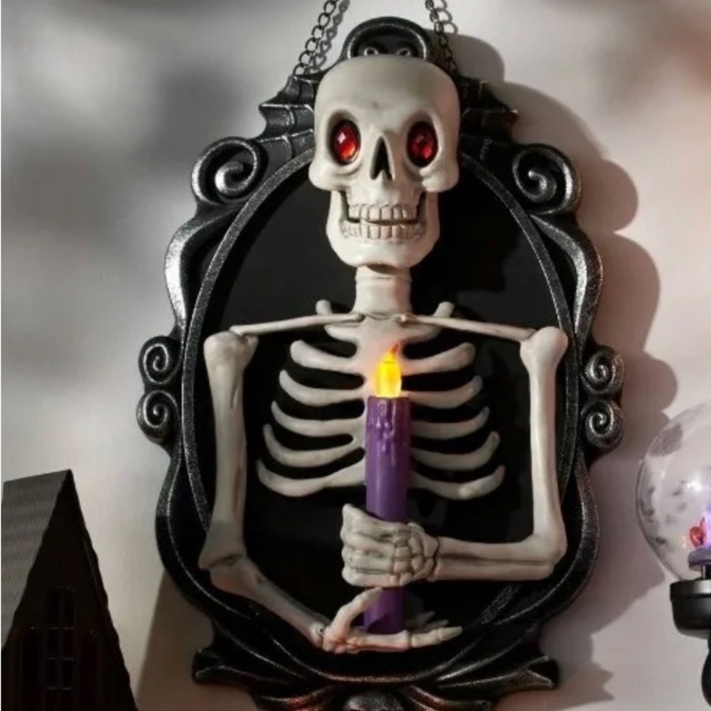 NWT Target Hyde and Eek Animated Skeleton with Candle